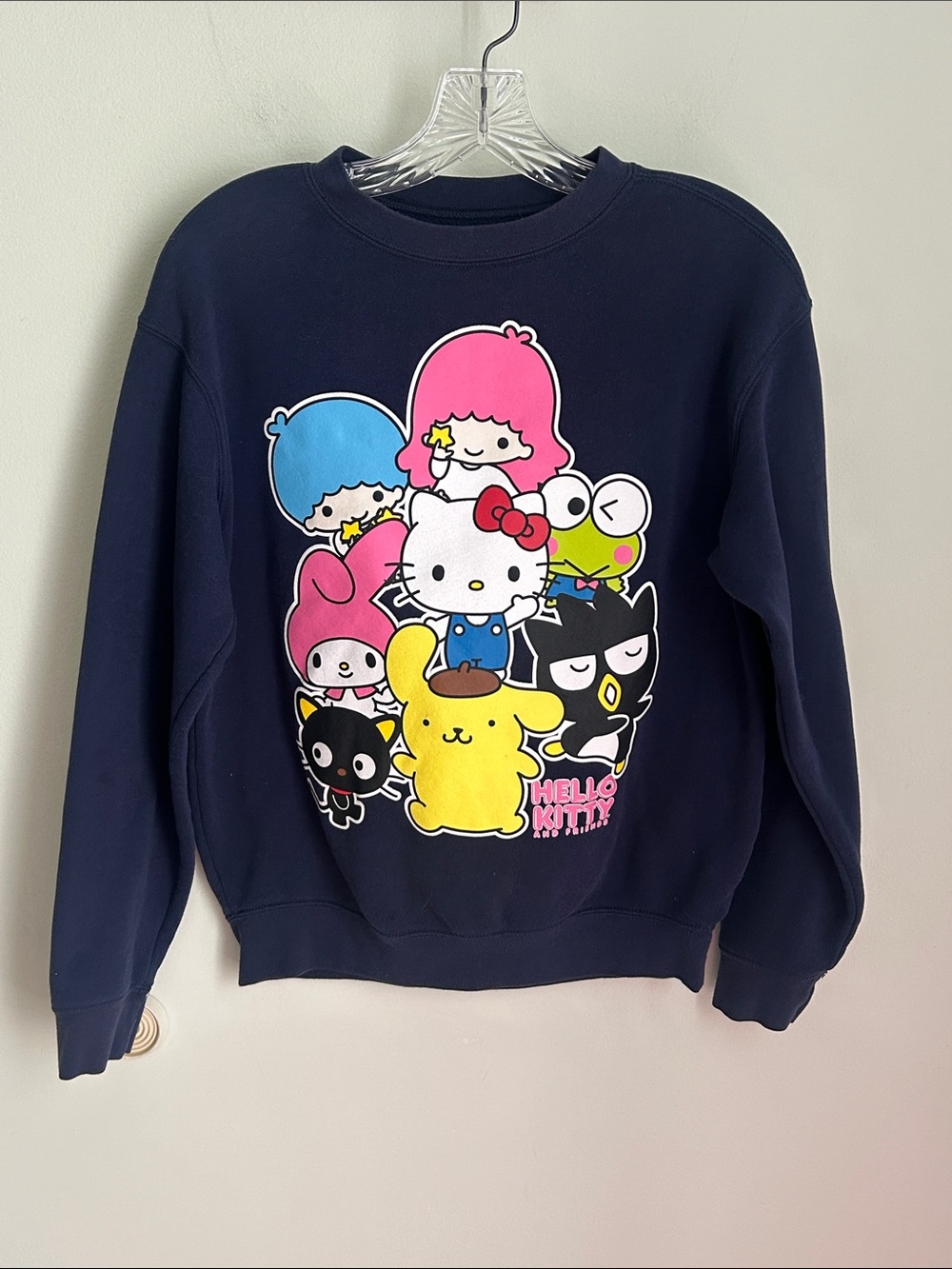 Hello Kitty Navy Multicolor Sanrio Crewneck Sweatshirt